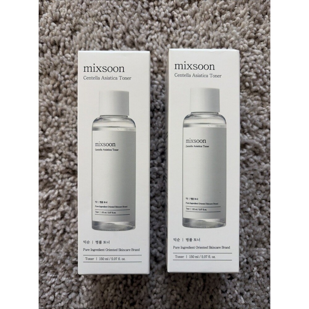 LOT Of 2 Mixsoon Centella Asiatica Toner 150ml 5.07 fl oz K-Beauty New In Box